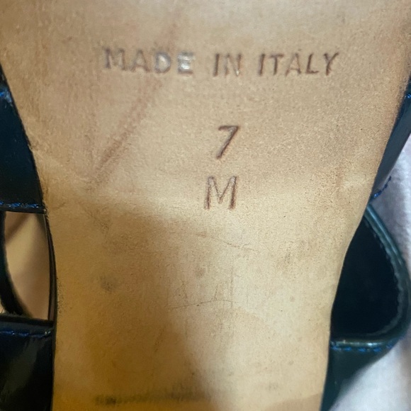 🎀 Made in ITALY Michael Kors Heels Shoes Size 7 M Gorgeous patent leather color - Picture 6 of 12